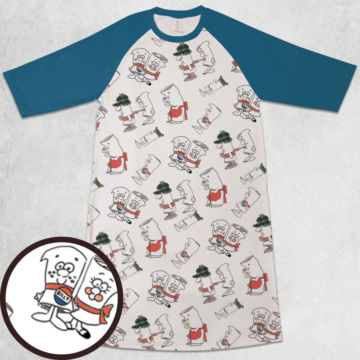 3/4 Sleeve Raglan Dress - M7XLTW26