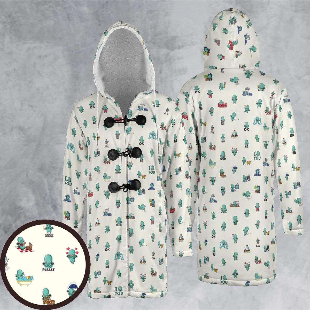 Hooded Cloak Coat - B6ZUW233