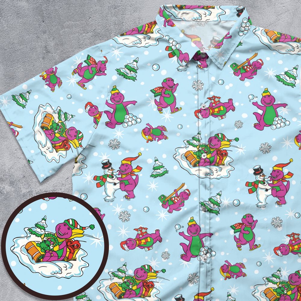 Barney and friend Button Down Shirt -  - 1