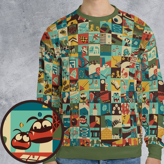All-over Print Sweatshirt - WXDA51RN -  - 1