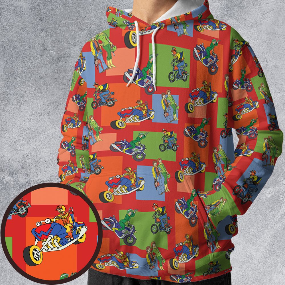 All-over Print Hoodie - D3NLFBK3 -  - 1