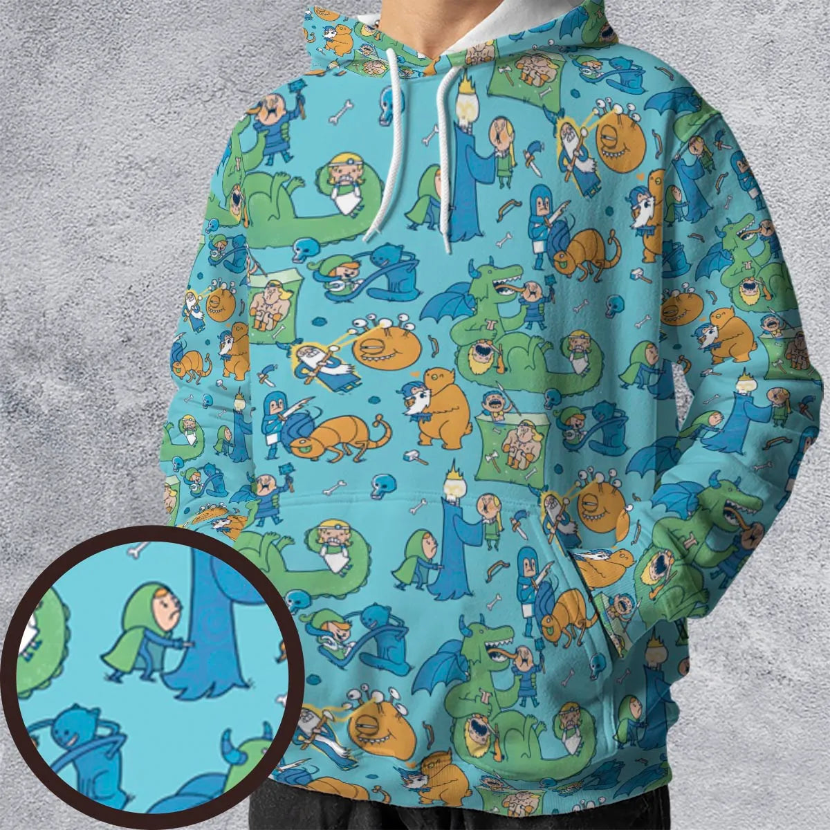 All-over Print Hoodie - CDLH6ZVX