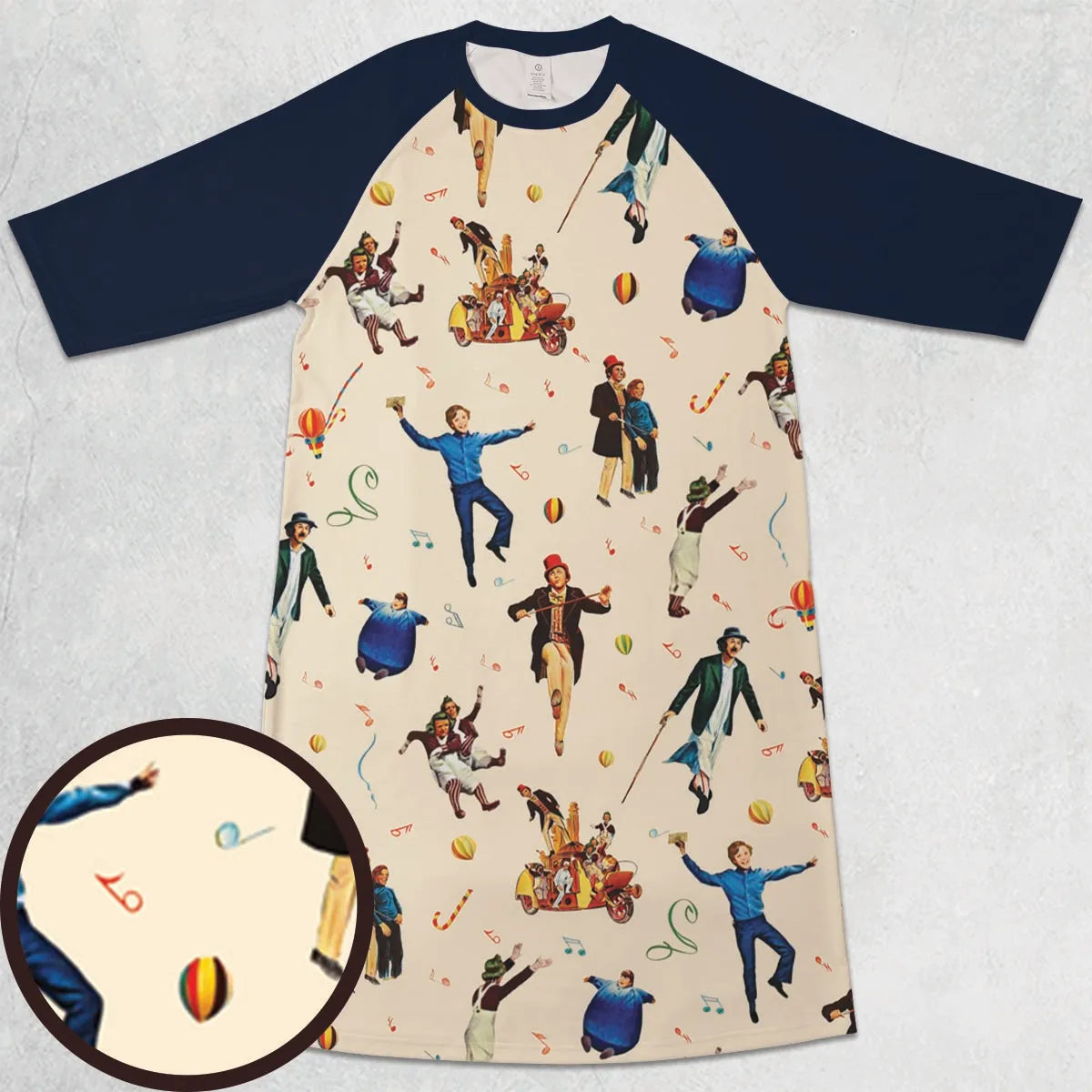 3/4 Sleeve Raglan Dress - XWAVBC6E