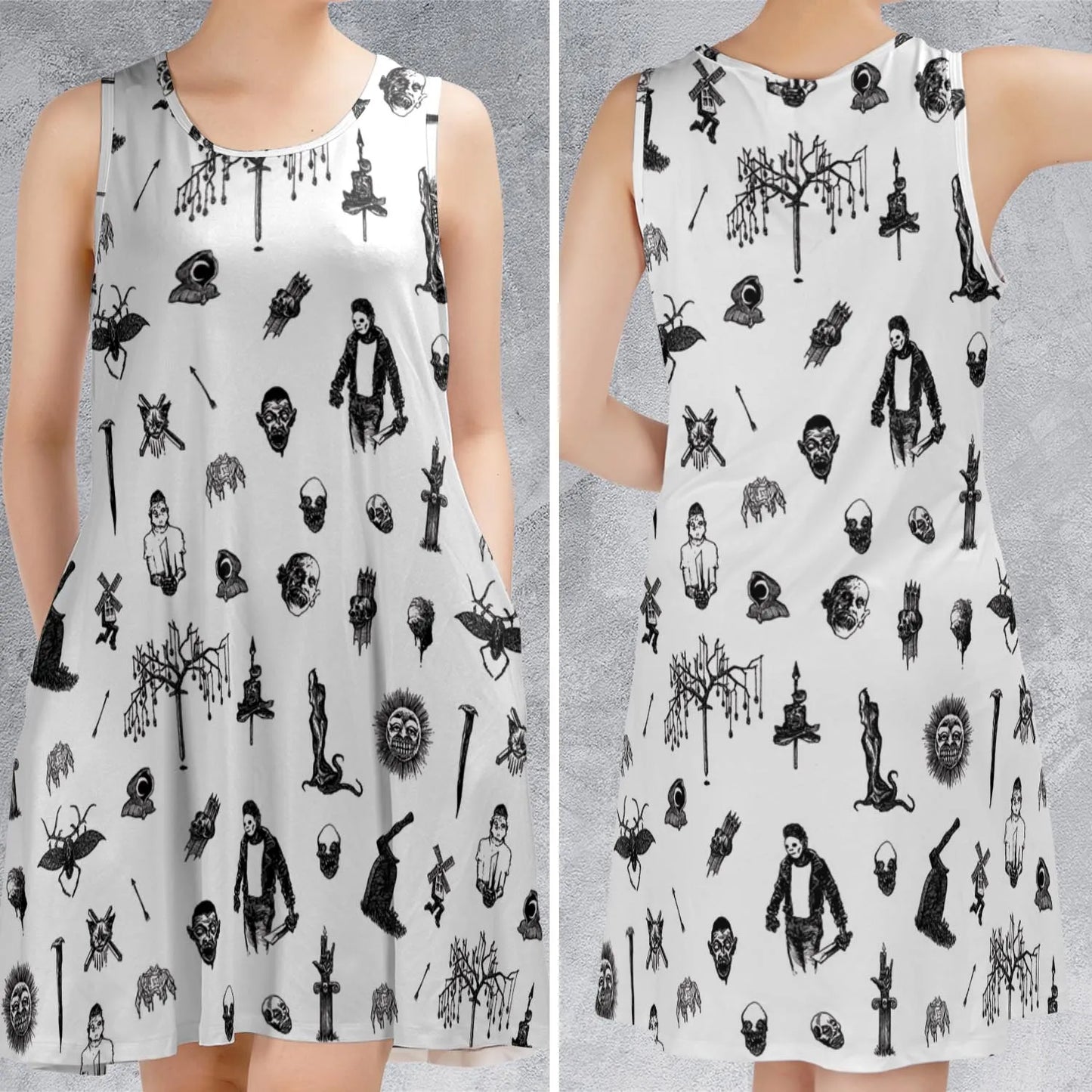 Sleeveless Dress - 4R3HW7G9