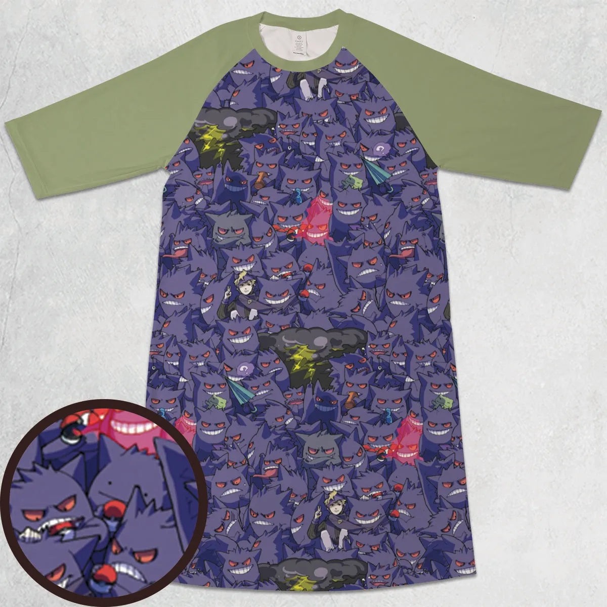3/4 Sleeve Raglan Dress - SB1GK9N4
