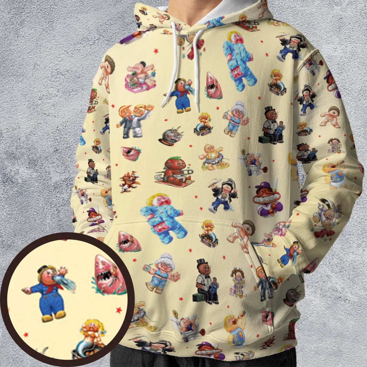 All-over Print Hoodie - VBHWGTZQ