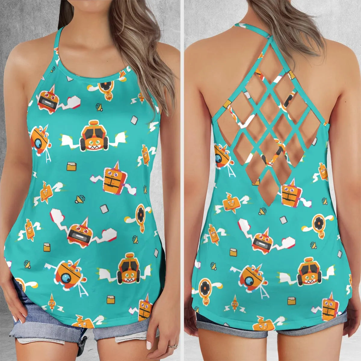 Criss Cross Tank Top - 3LBYARYR