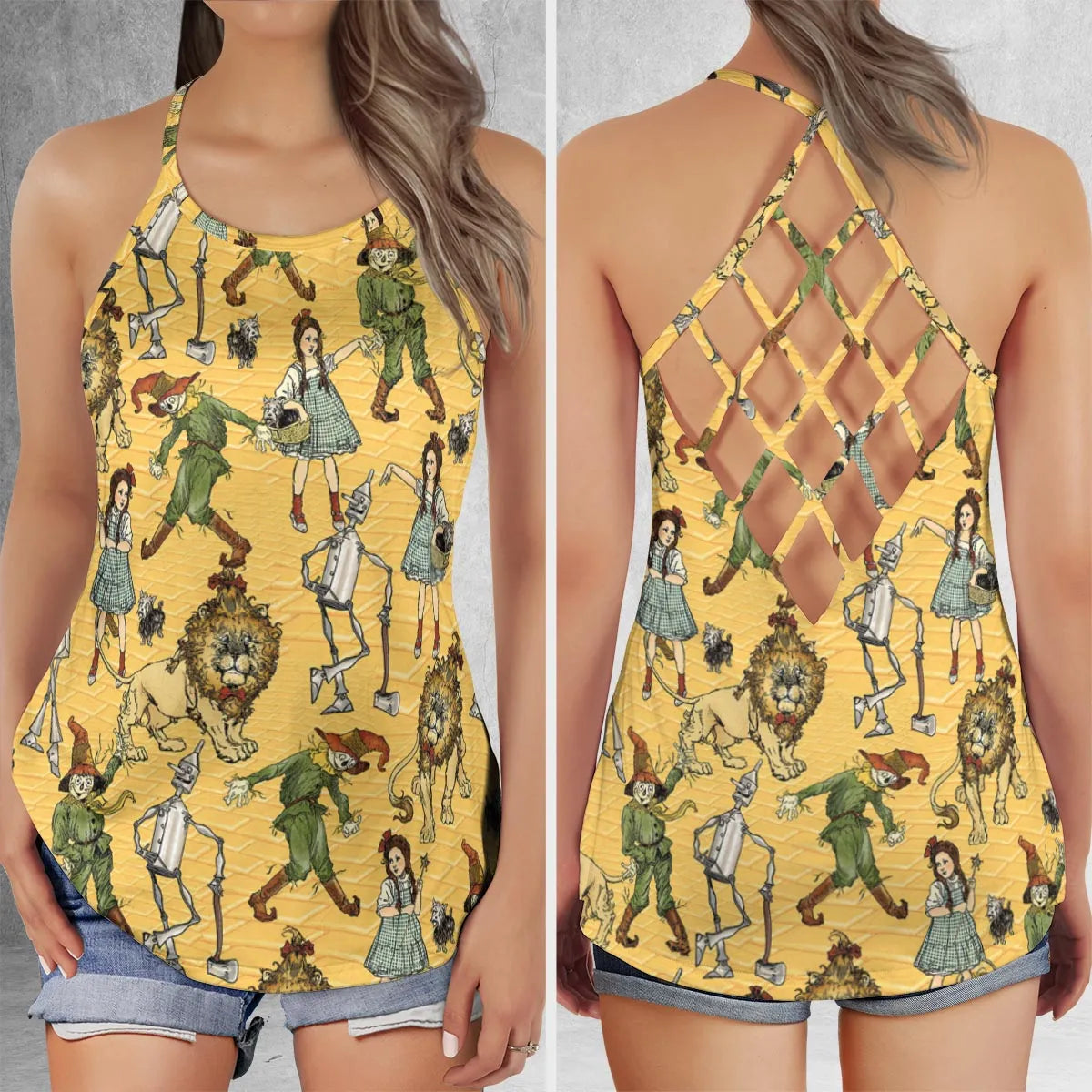 Criss Cross Tank Top - VKHAELKR