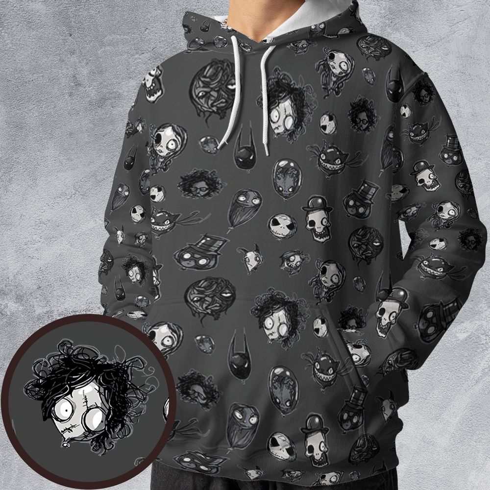 All-over Print Hoodie - HTHNLJUQ -  - 1