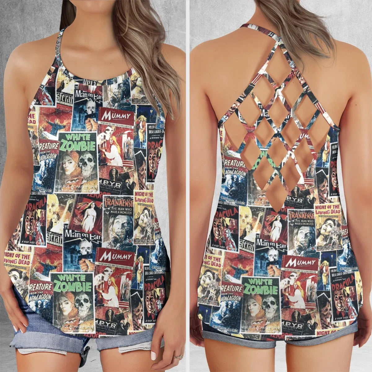 Criss Cross Tank Top - TDDFCJGD