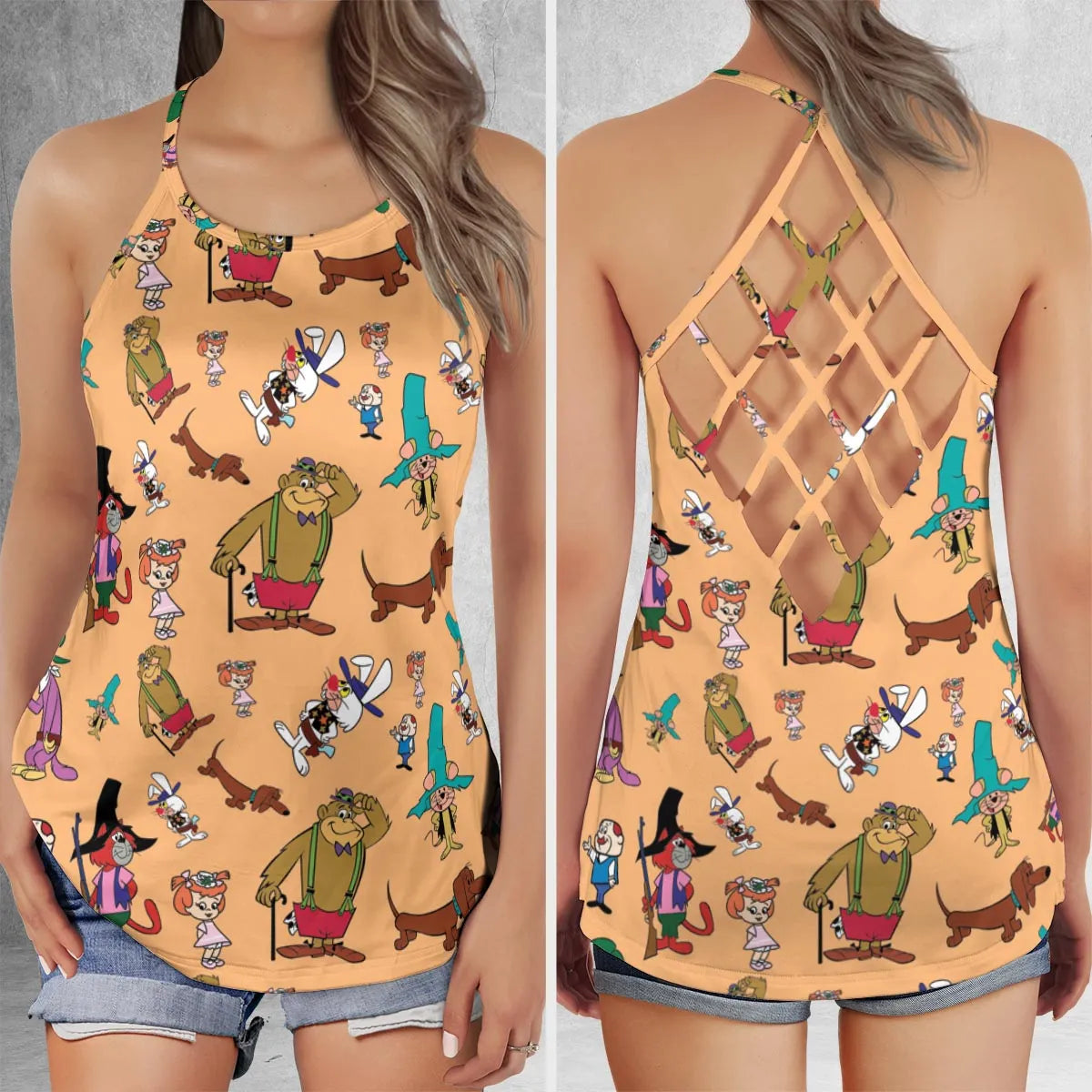 Criss Cross Tank Top - BBUJ7AX9