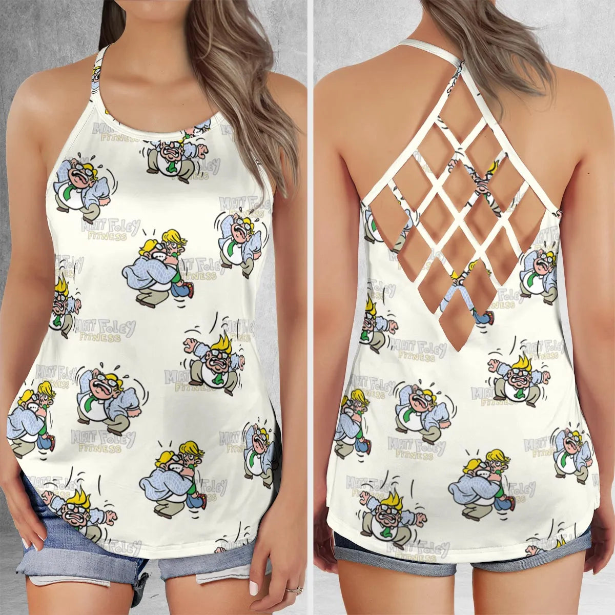 Criss Cross Tank Top - M51UKVDE