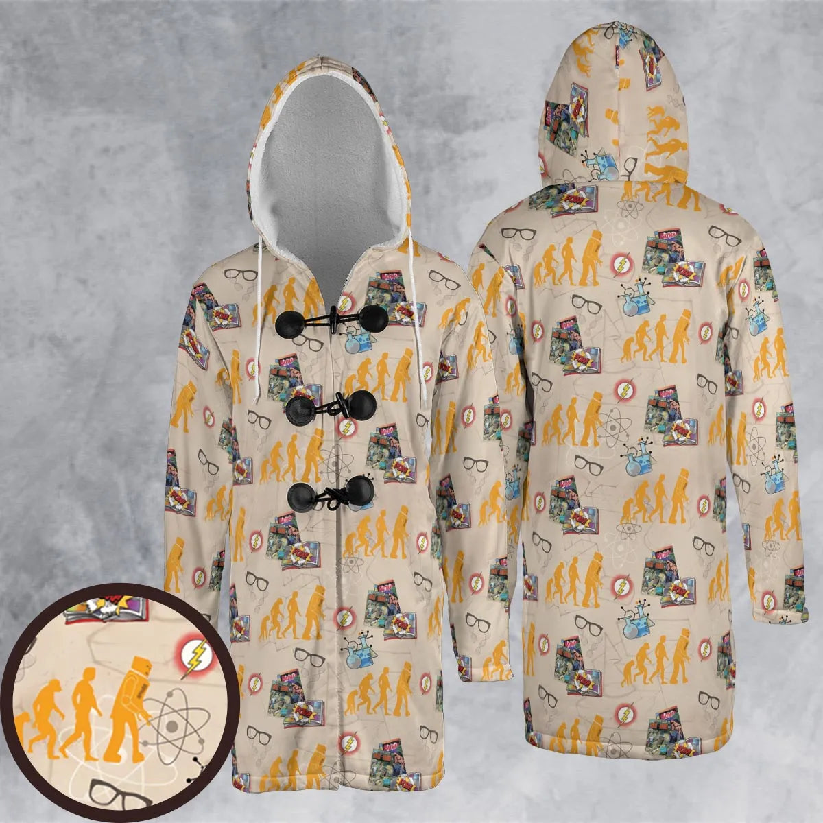 Hooded Cloak Coat - 7M84VF9K