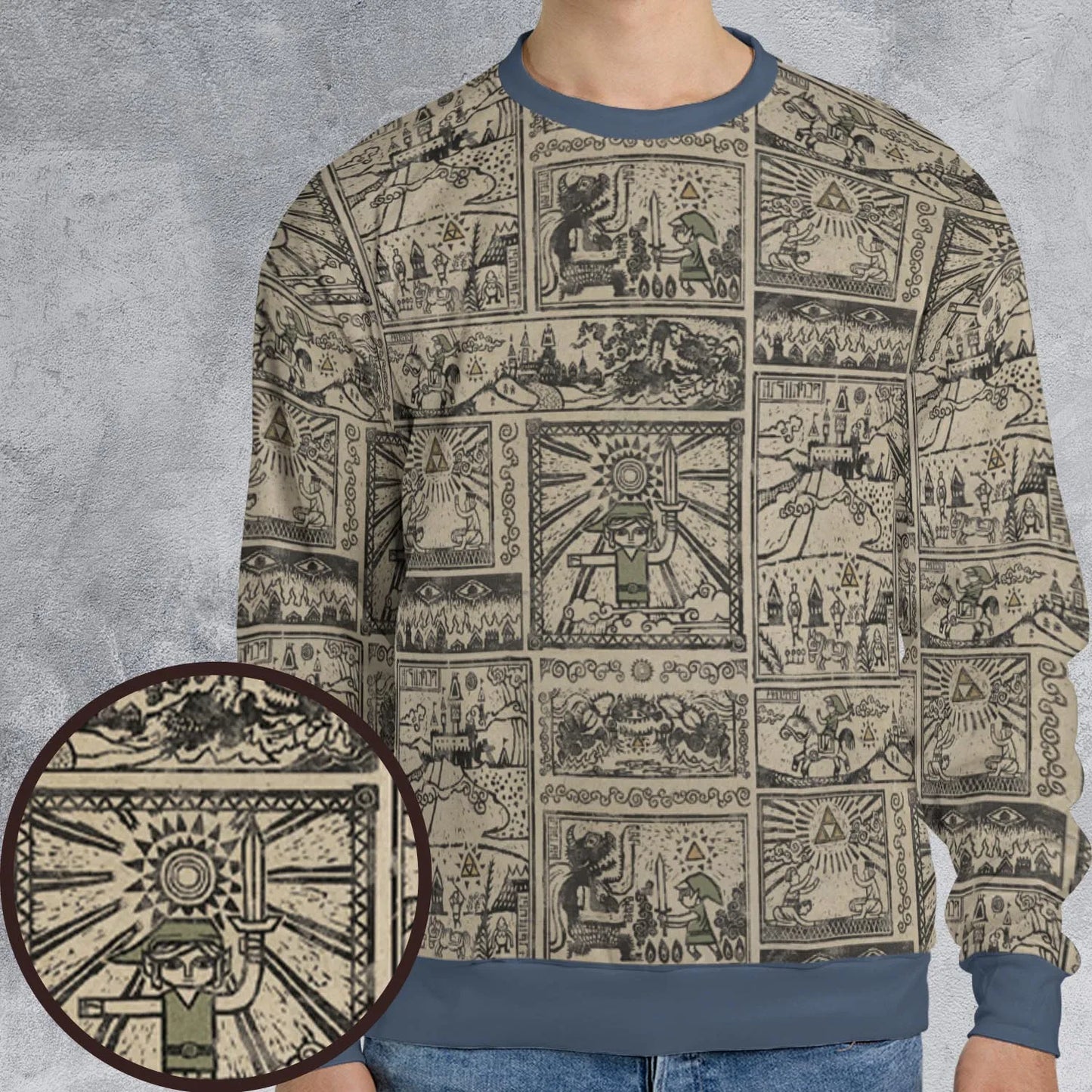 All-over Print Sweatshirt - AKA9W67S