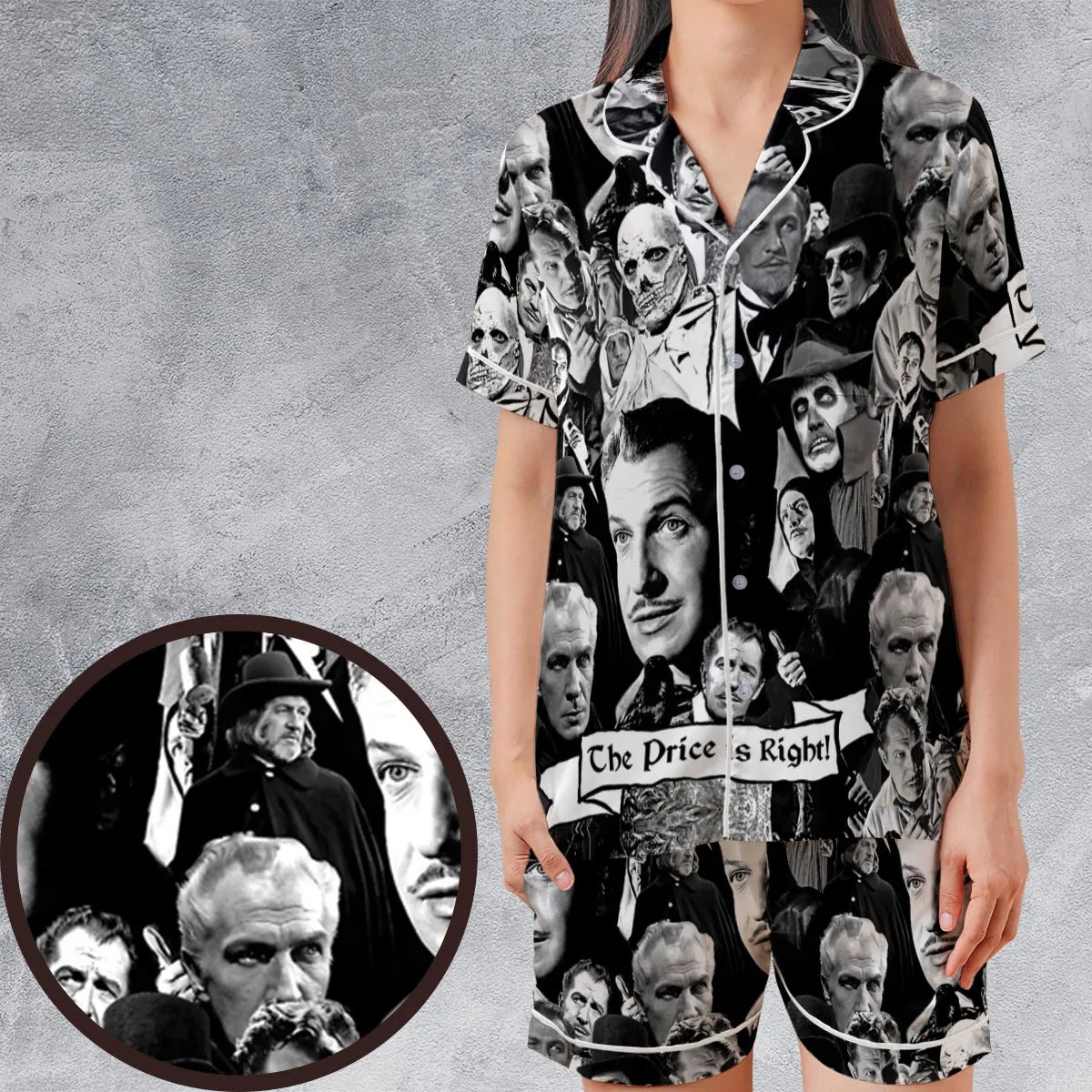 Satin Short-Sleeve Pajamas Set - VQXUUKW2