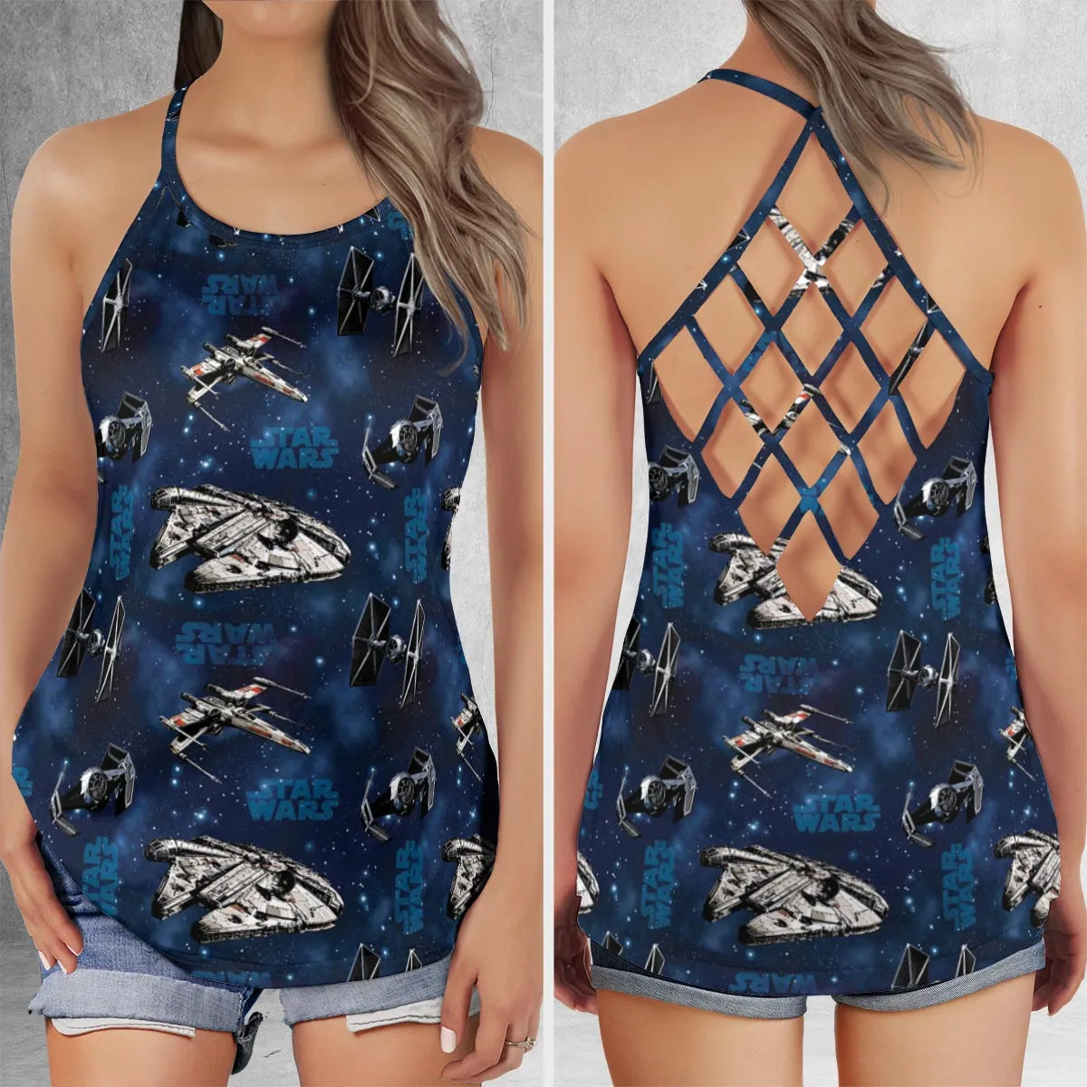 Criss Cross Tank Top - D4HGSXKL