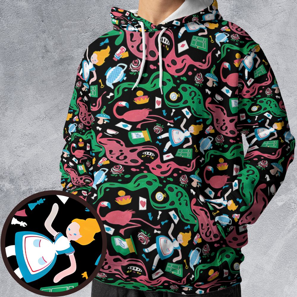 All-over Print Hoodie - QHUJVT93 -  - 1