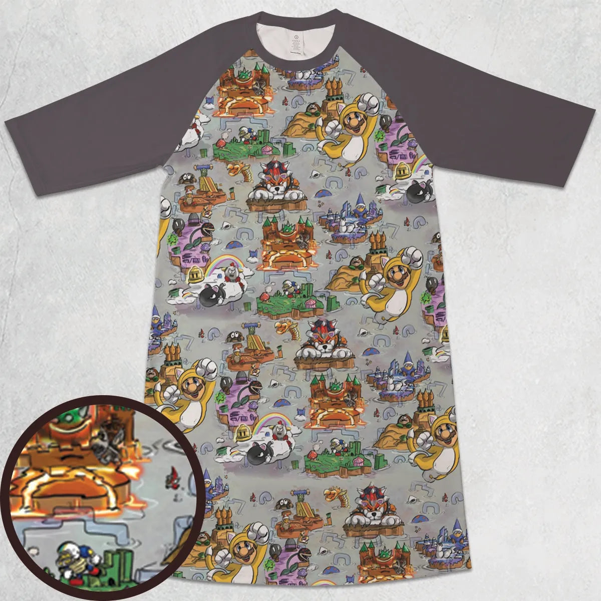 3/4 Sleeve Raglan Dress - LTACXY5Q