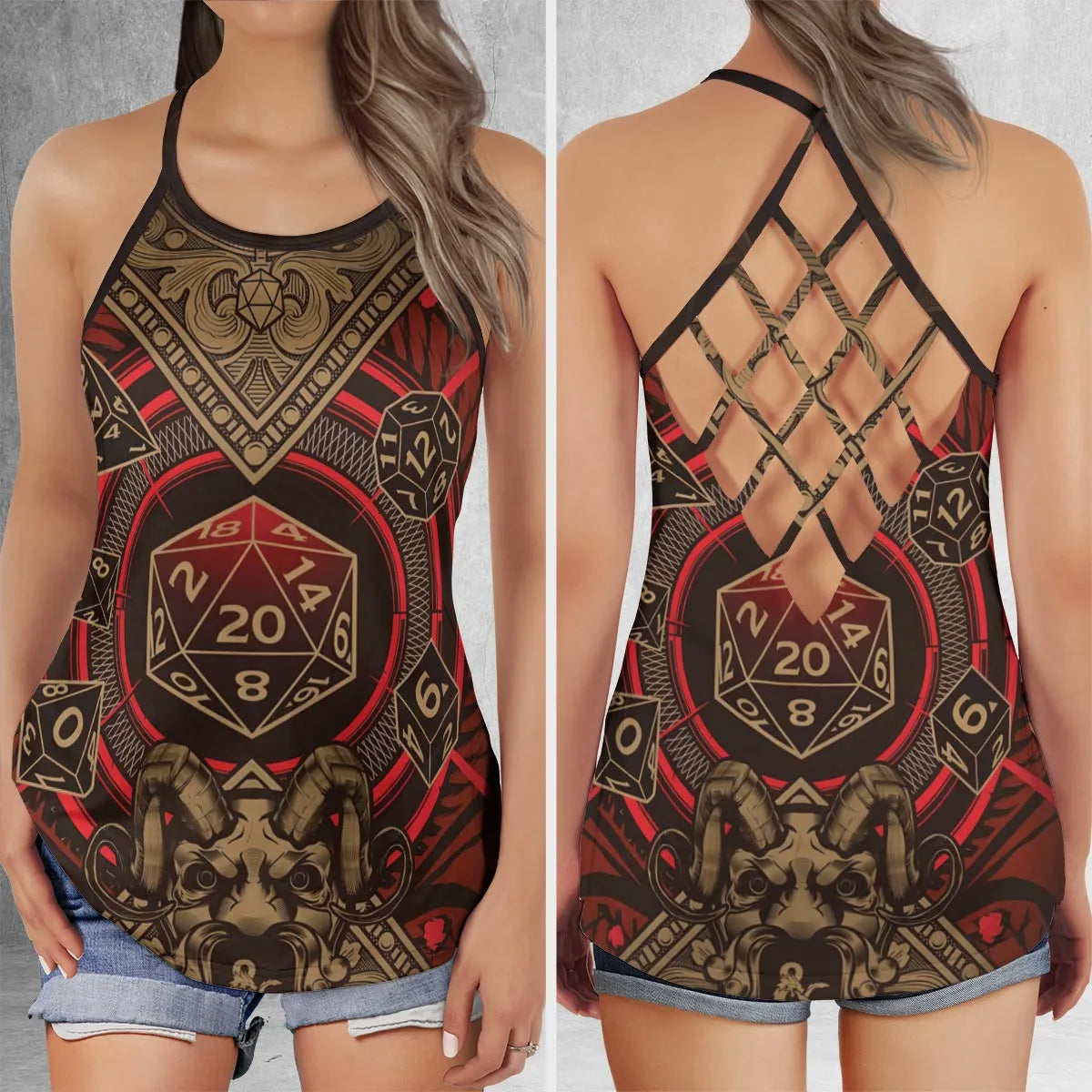 Criss Cross Tank Top - 3EX95Z9Q