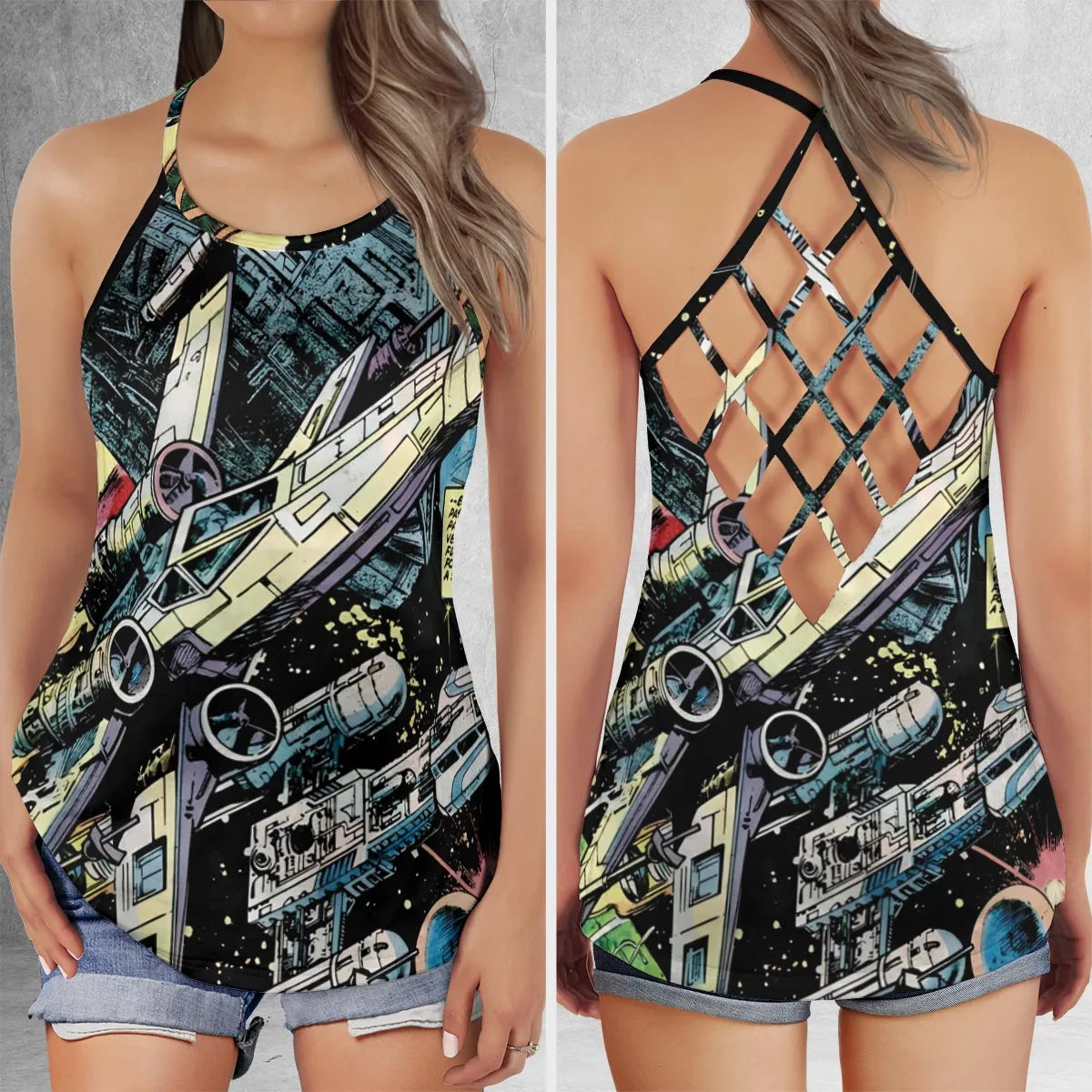 Criss Cross Tank Top - 2LFJHVA6