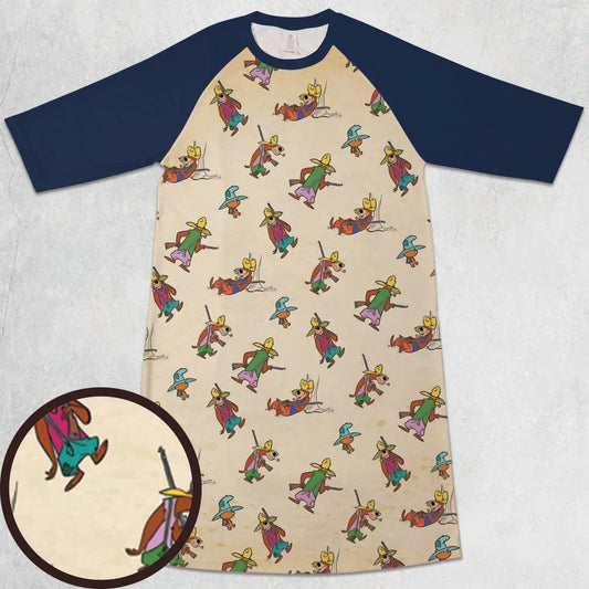 3/4 Sleeve Raglan Dress - 2B8JD9MJ