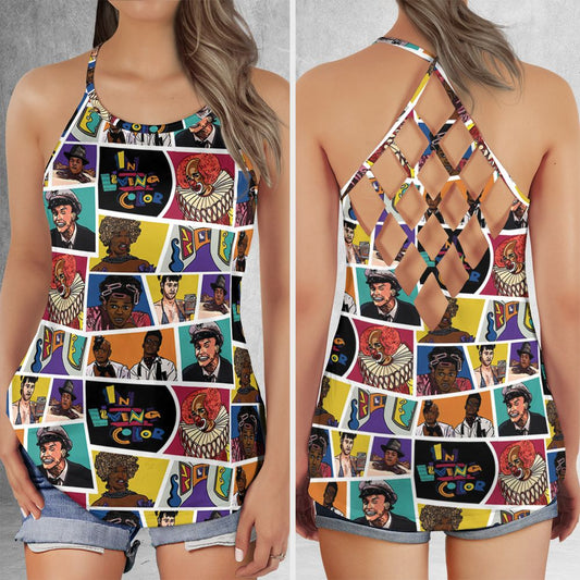 Criss Cross Tank Top - F5RJ7LYH -  - 1
