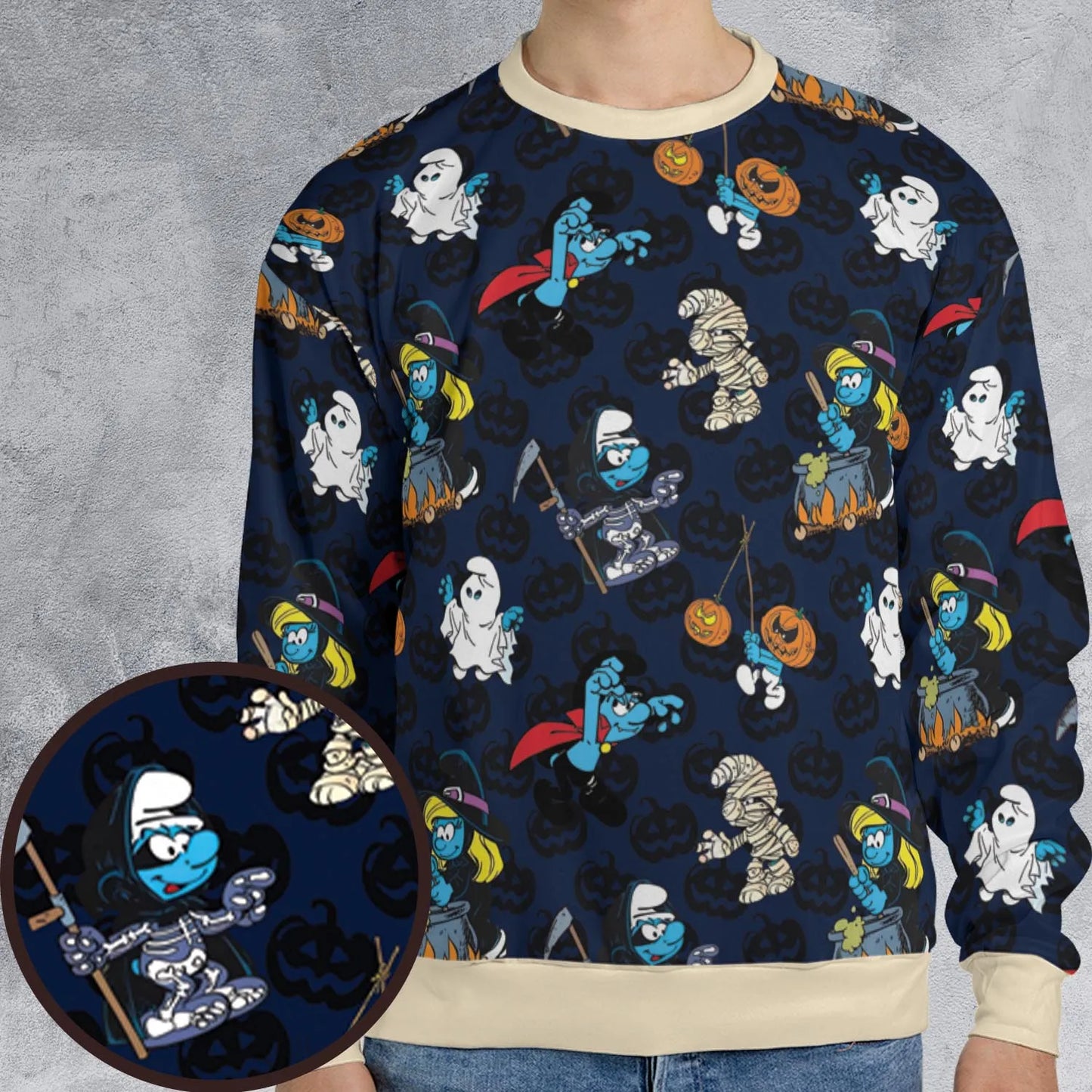 All-over Print Sweatshirt - N6W1NXHY