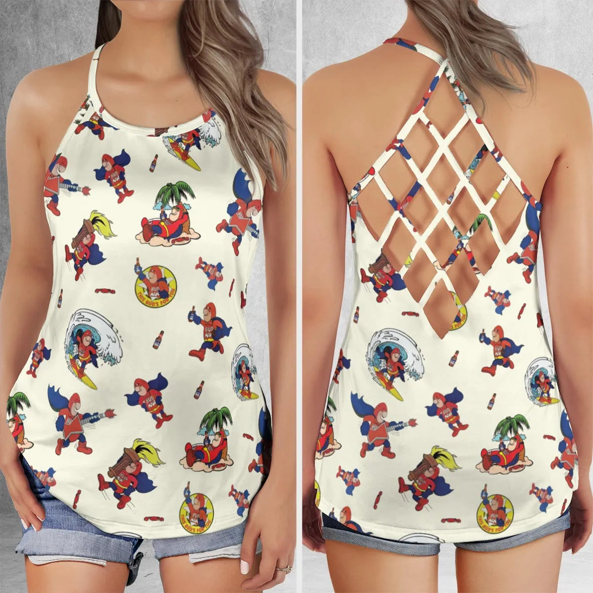 Criss Cross Tank Top - 2FRB5MH4