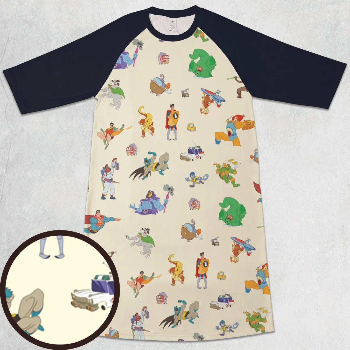 3/4 Sleeve Raglan Dress - 3PFMSVAM