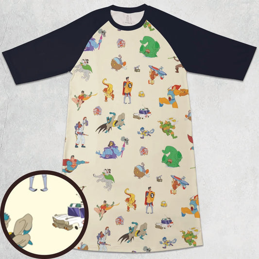 3/4 Sleeve Raglan Dress - 3PFMSVAM