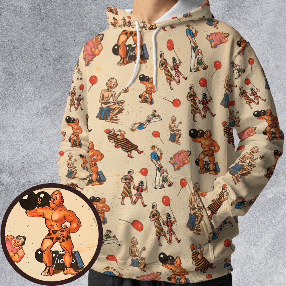 All-over Print Hoodie - 57DCK5PW -  - 1