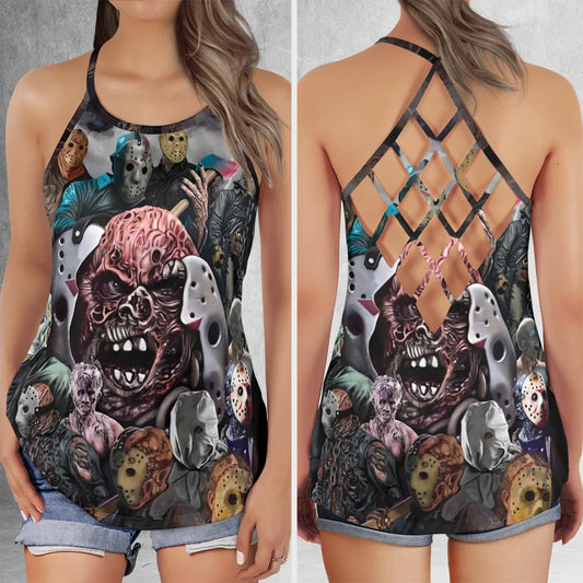 Criss Cross Tank Top - TJAE83U4