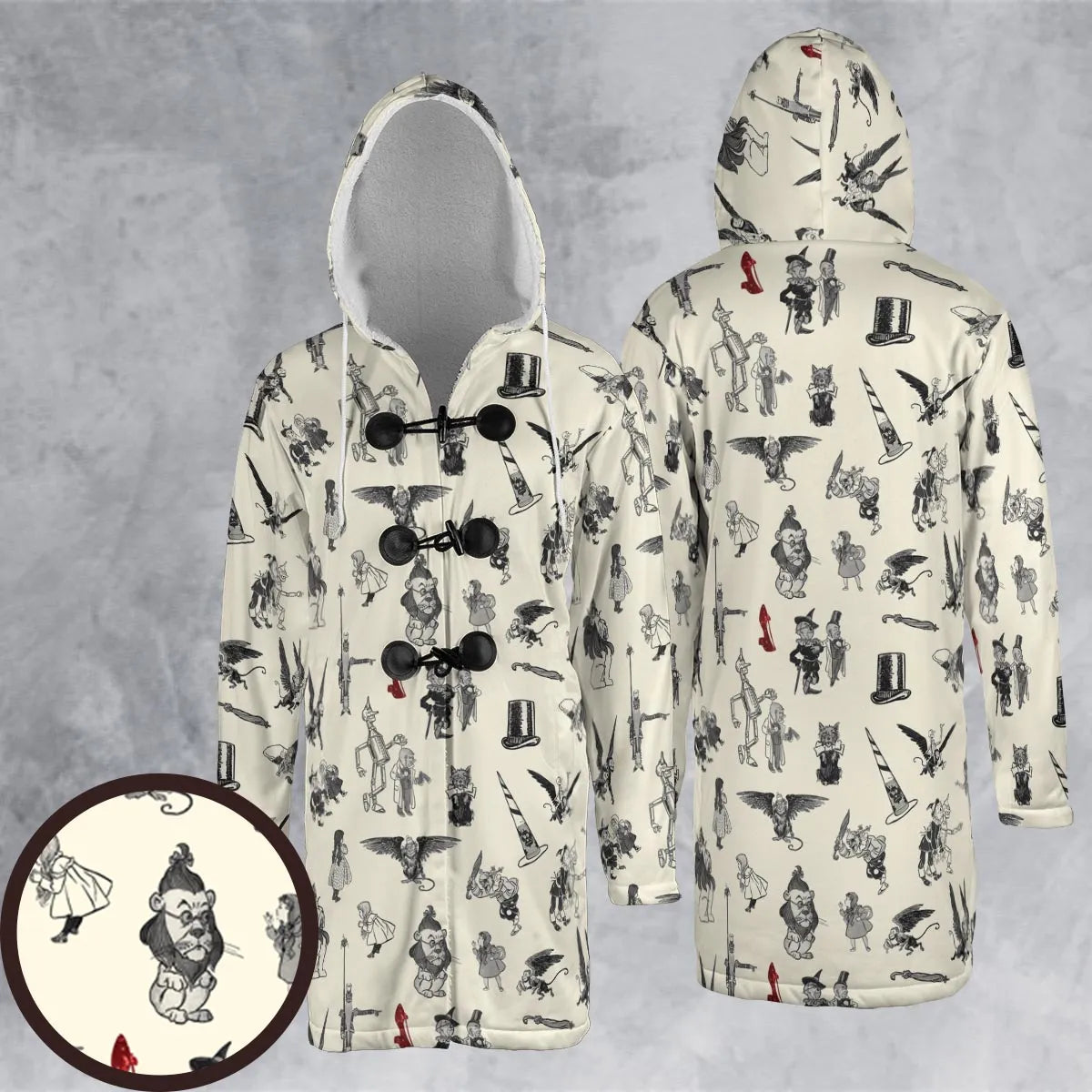 Hooded Cloak Coat - 3ZES4JLB