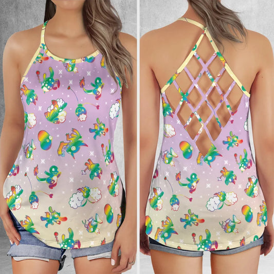 Criss Cross Tank Top - T157Y7NR