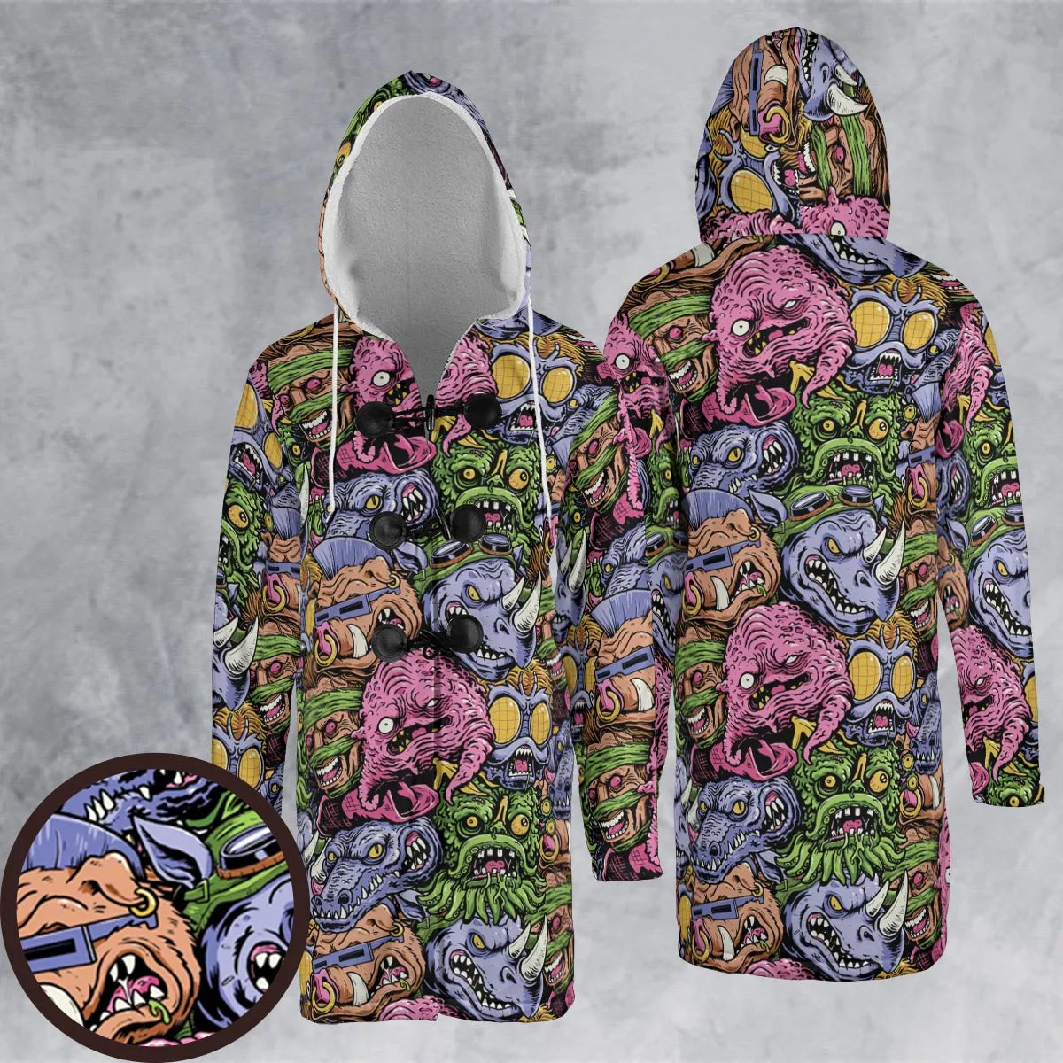 Hooded Cloak Coat - 5VHH4H2R