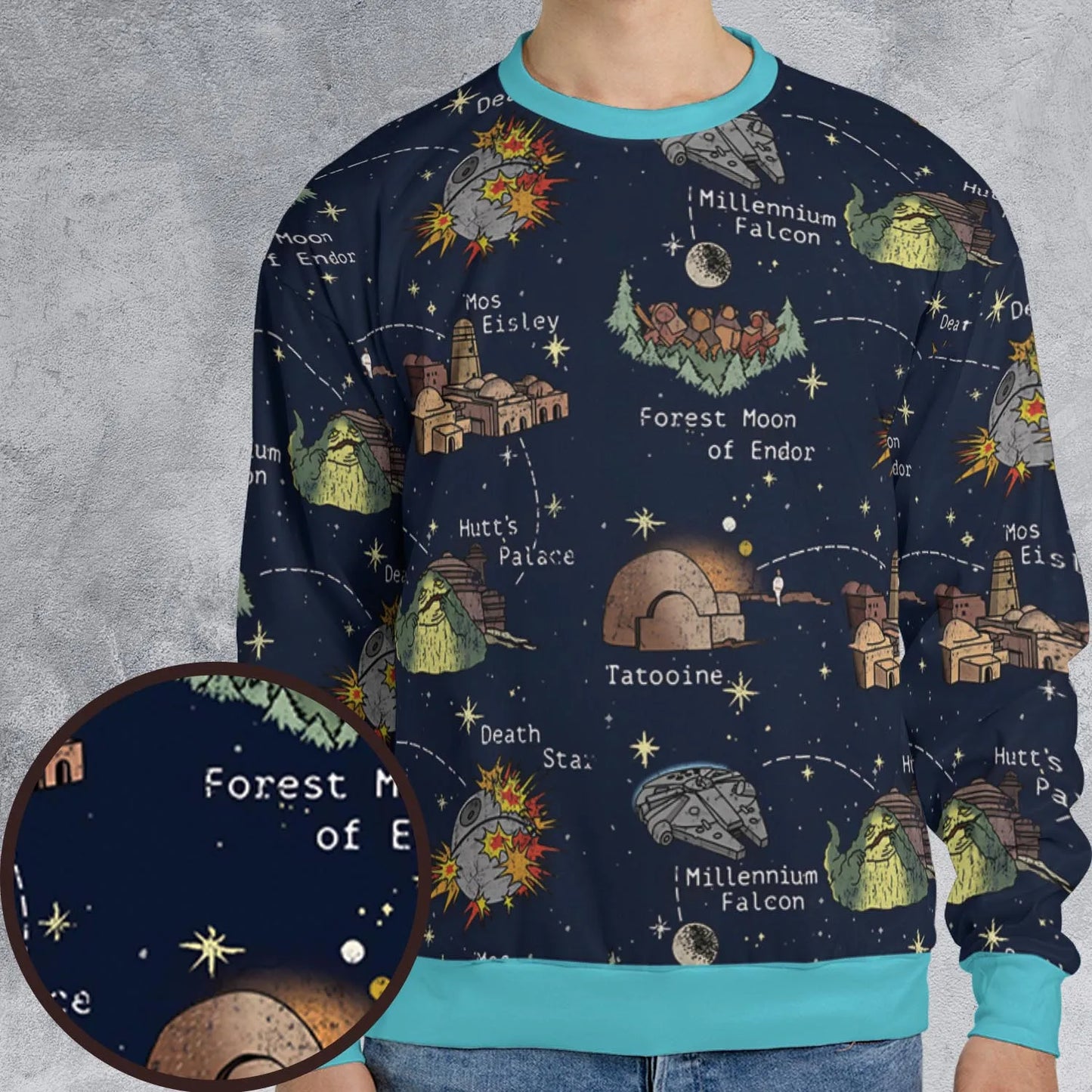 All-over Print Sweatshirt - H5MZR193