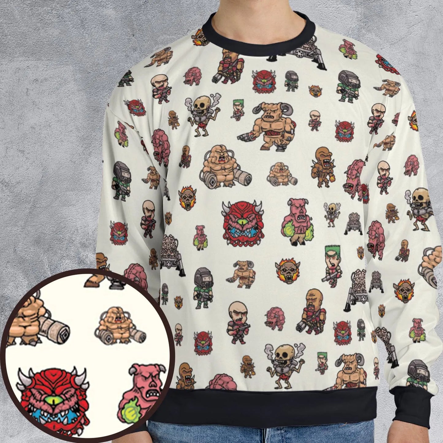All-over Print Sweatshirt - M3BS6L2Q