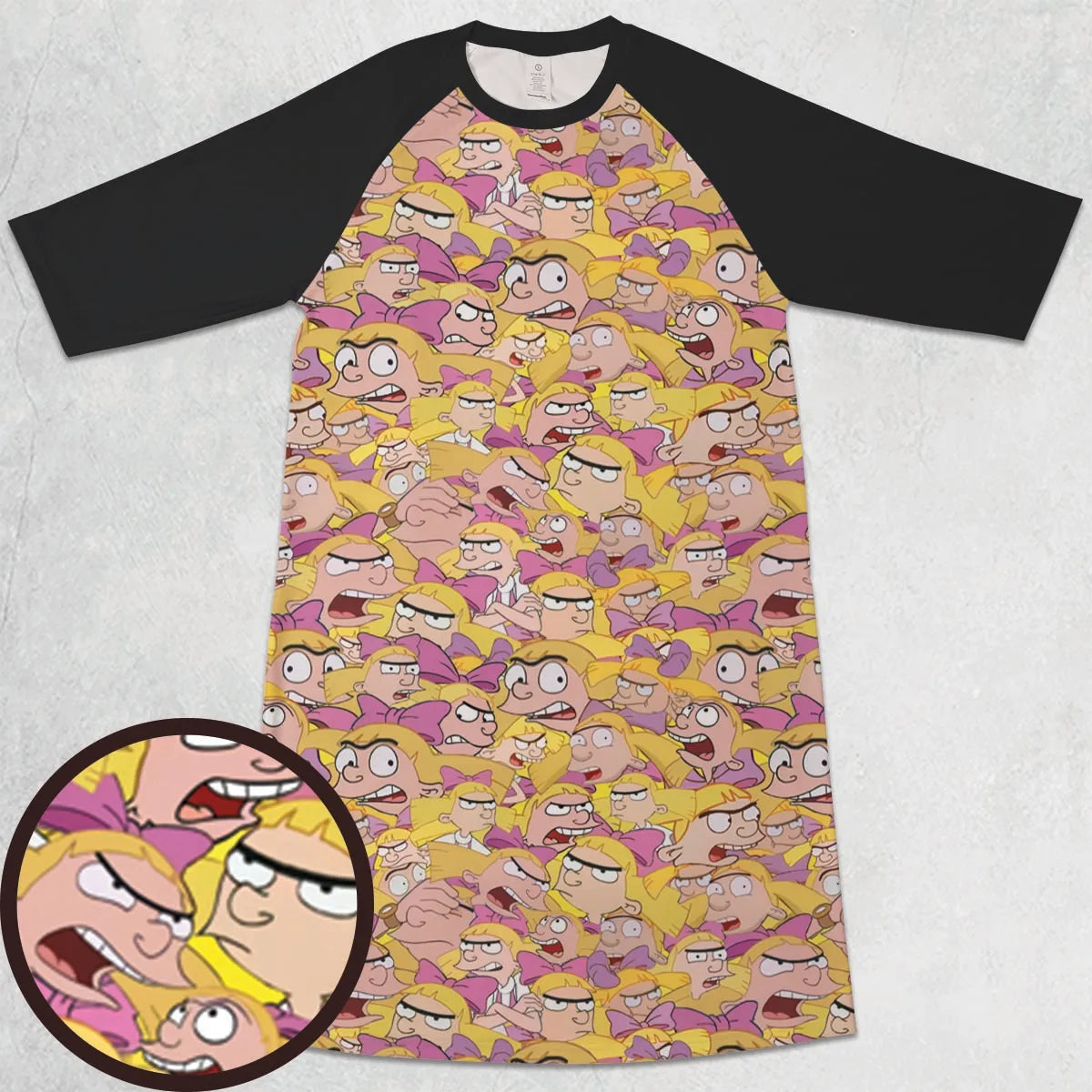 3/4 Sleeve Raglan Dress - ZWRPE4YX