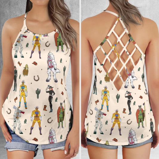 Criss Cross Tank Top - YXJ8UFE3