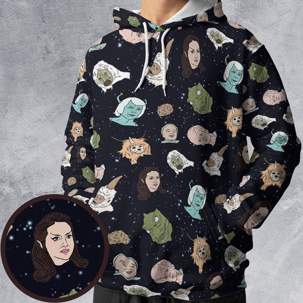 All-over Print Hoodie - EMT5TLQD -  - 1