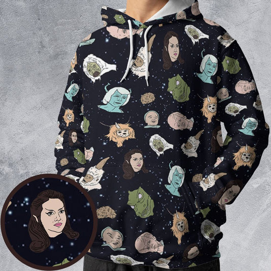 All-over Print Hoodie - EMT5TLQD -  - 1