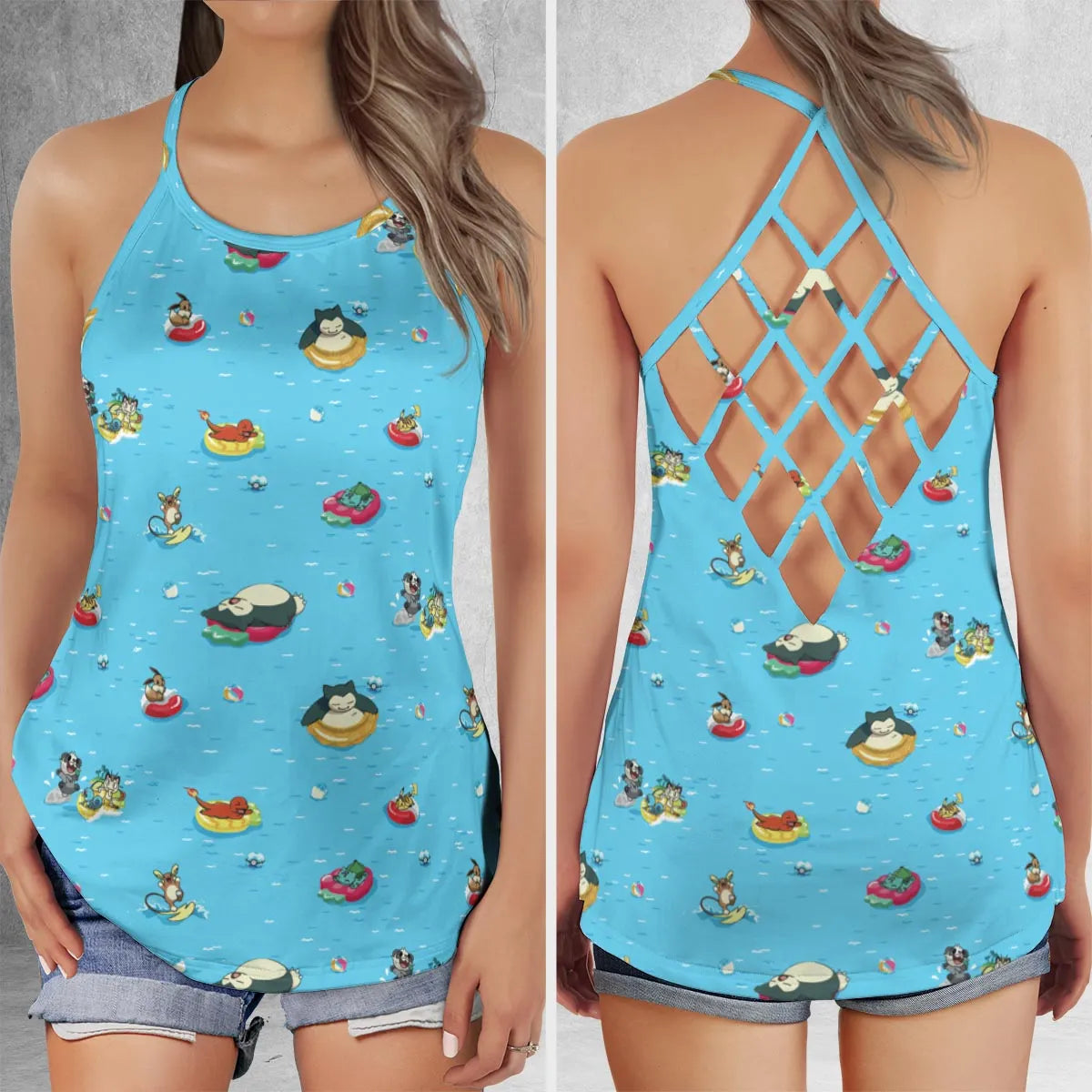 Criss Cross Tank Top - GGJMUEPH