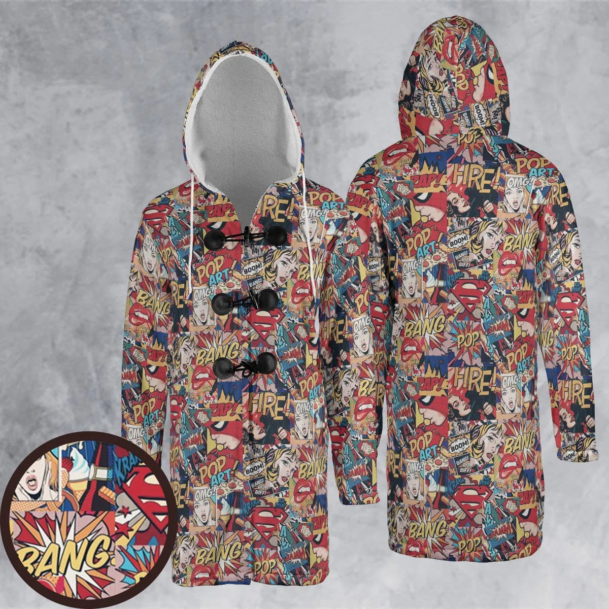 Hooded Cloak Coat - T22C3HCW