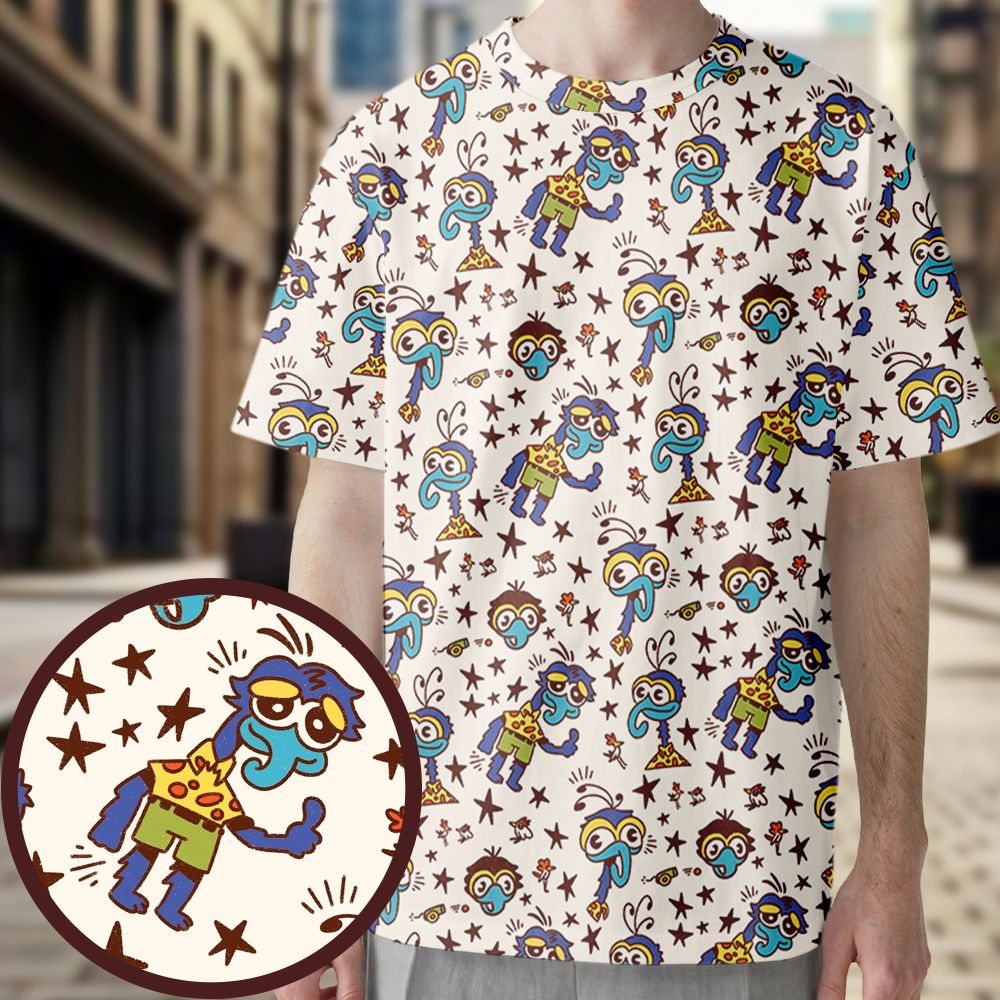 All-Over Print Unisex T-Shirt - XBTS34JG -  - 1