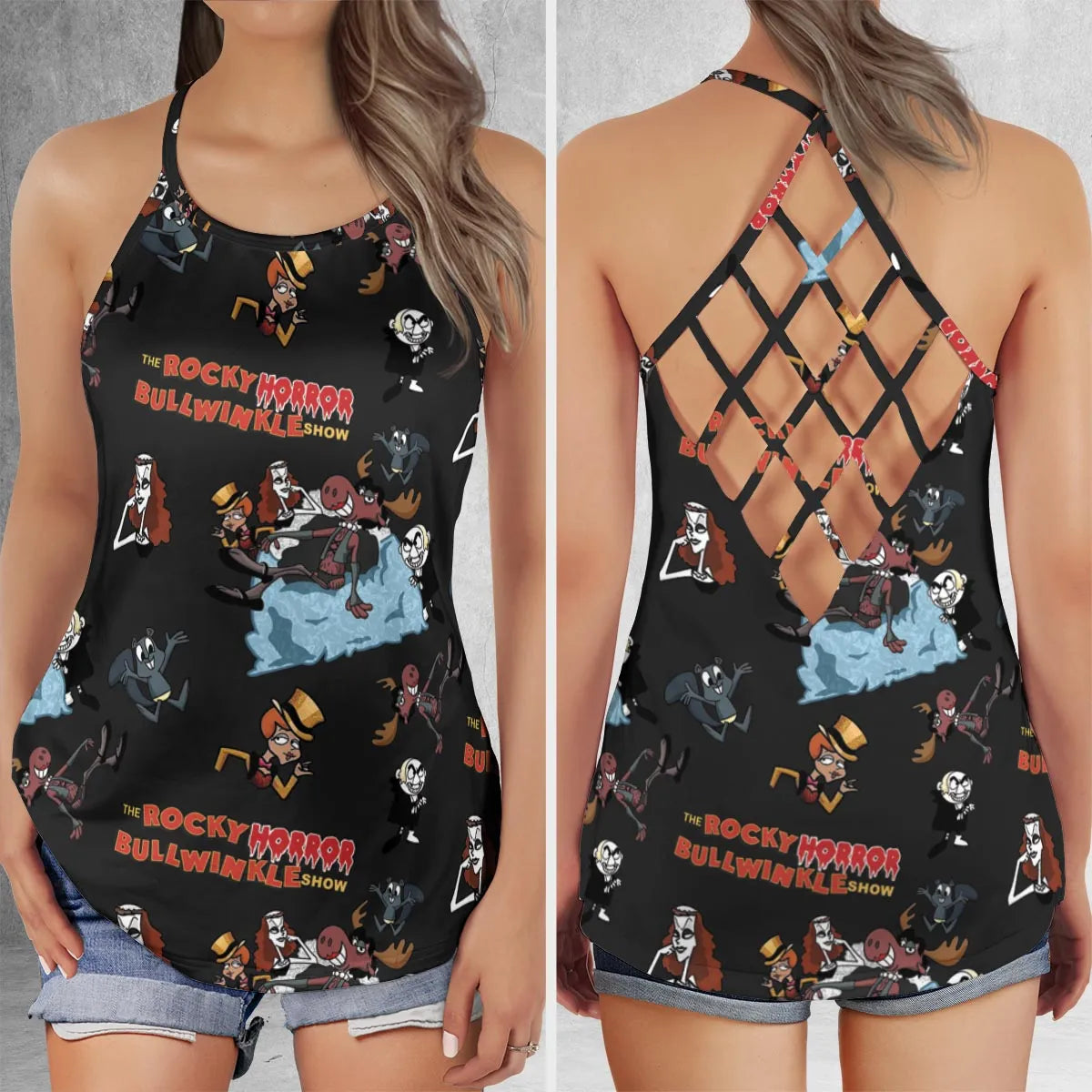 Criss Cross Tank Top - VXWM7P4L