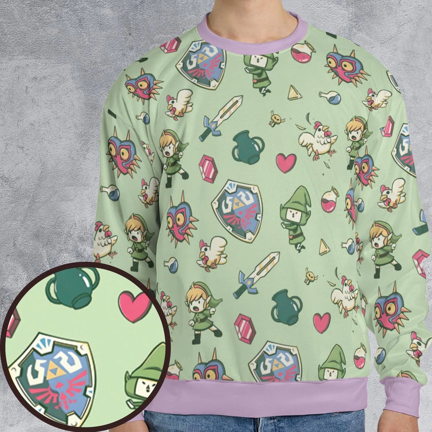 All-over Print Sweatshirt - LRSHT6YD