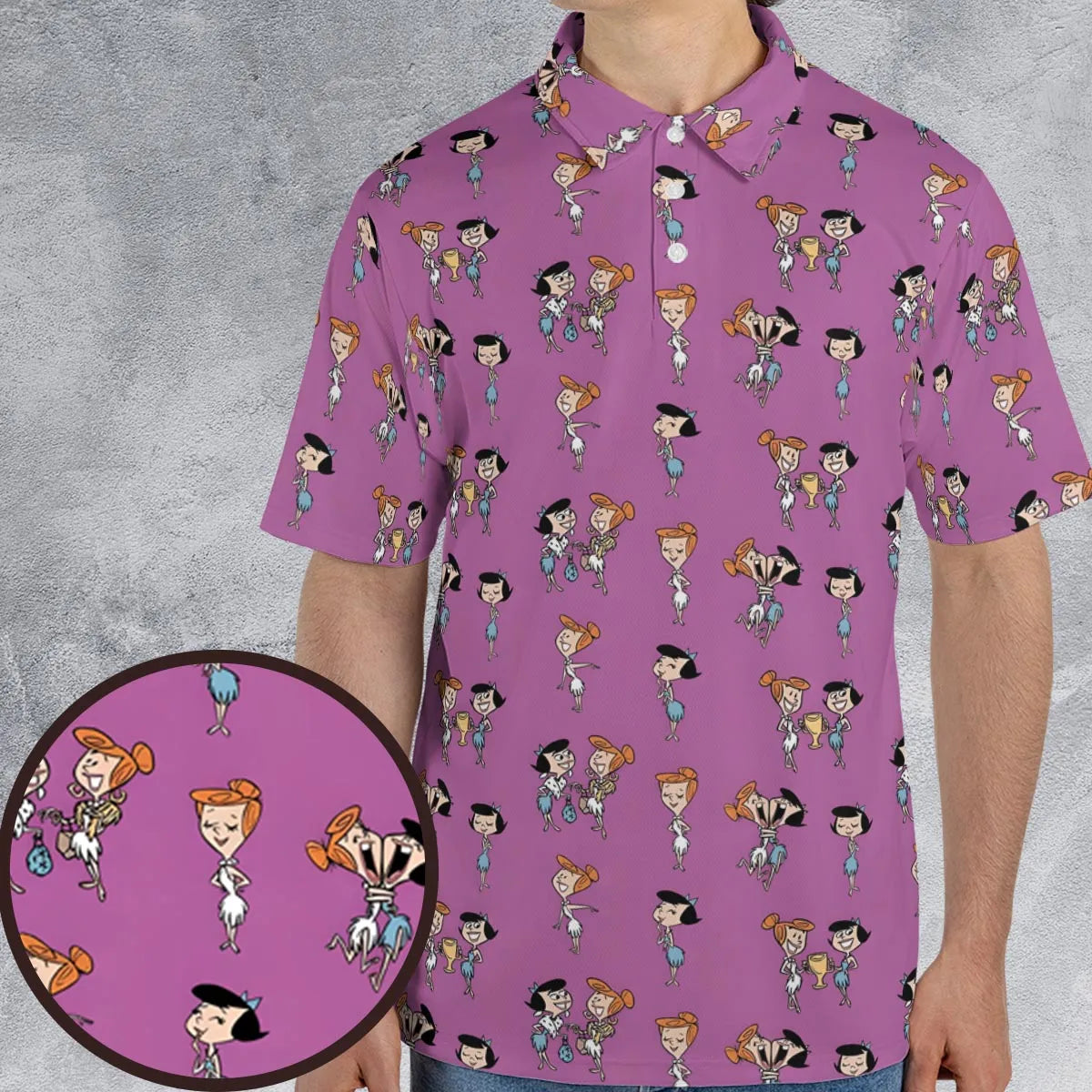 AOP Men/Women Polo Shirt - NFVXKWNQ