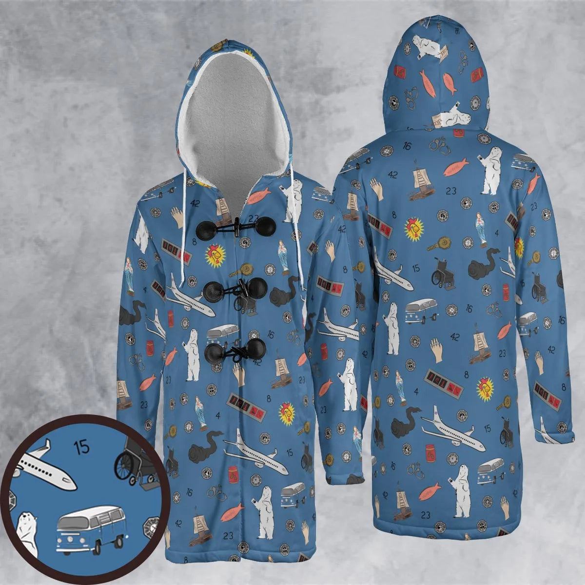 Hooded Cloak Coat - 6UV9C7NX
