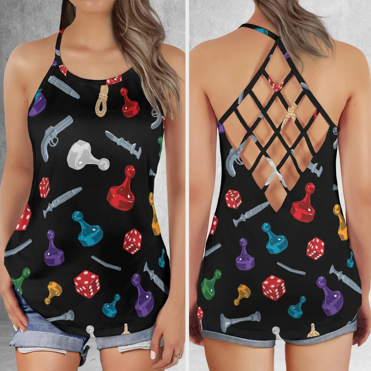 Criss Cross Tank Top - WEEXZUXL