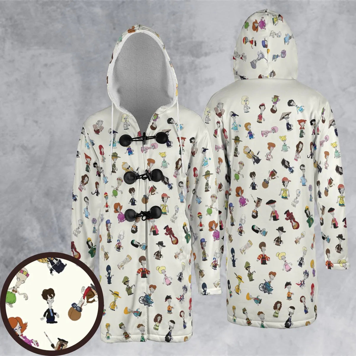 Hooded Cloak Coat - HLKYST2F